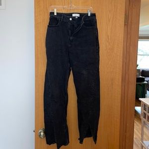 Abercrombie & Fitch Curve Love The 90’s Relaxed Jean - High Rise in Black